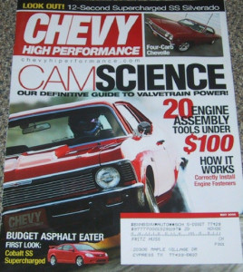 CHEVY HIGH PERFORMANCE 2005 MAY - COBALT, SILVERADO